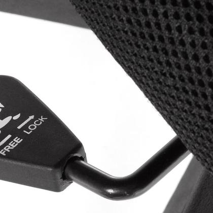 Imagem de Cadeira De Escritório Secretária Base Cromada Com Rodinha Fortt Roma Preta - Csf06-p