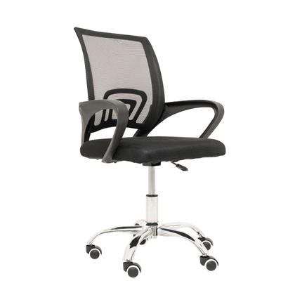 Imagem de Cadeira de Escritorio Secretaria Base Cromada Com Rodinhas Bederme