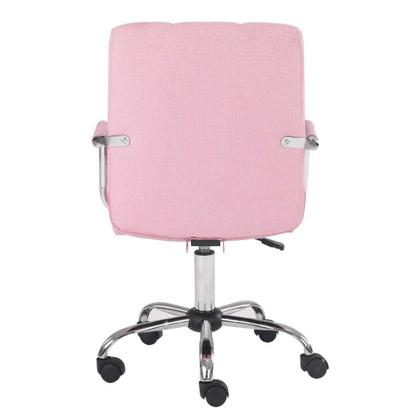 Imagem de Cadeira de Escritório Secretária Giratória Fitz Rosa