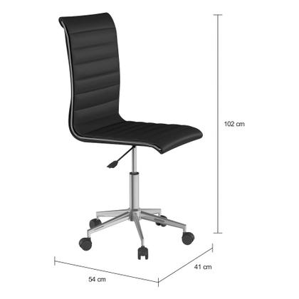 Imagem de Cadeira de Escritório Secretária Giratória Gladys Preta