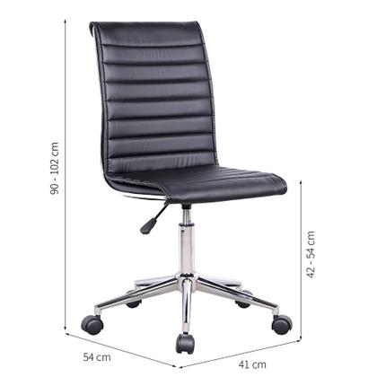 Imagem de Cadeira de Escritório Secretária Giratória Marilyn Preta