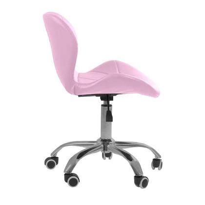 Imagem de Cadeira De Escrotório Giratória Eiffel Office Slim Rosa Elegância e Conforto em Cada Momento de Trabalho Pureza e Estilo para Seu Trabalho Eficiente