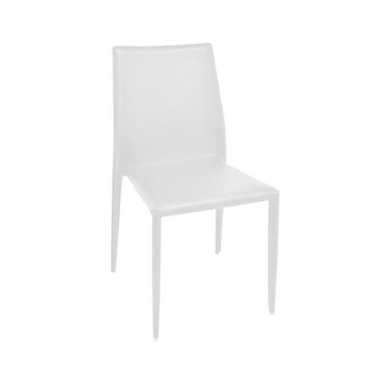 Imagem de Cadeira De Jantar Amanda Pvc Branca Rivatti Kit 6 Unidades