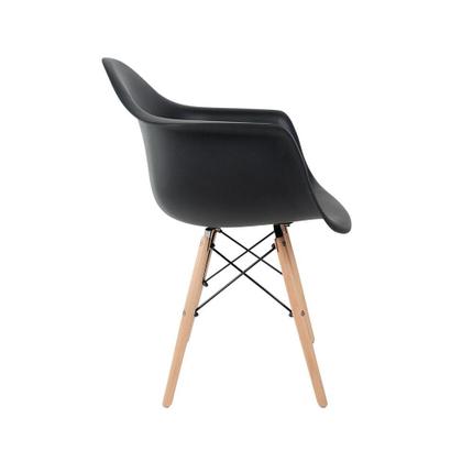 Imagem de Cadeira de Jantar Charles Eames com Braço I Preta