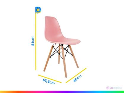 Imagem de Cadeira de Jantar Charles Eames Rosa