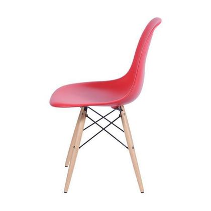 Imagem de Cadeira De Jantar Design Eiffel Charles Eames Dkr Vermelho