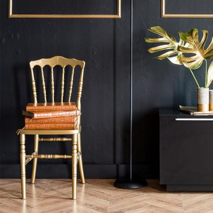 Imagem de Cadeira de Jantar Dior Resina Dourada