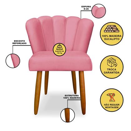 Imagem de Cadeira de Jantar Moderna Flor - Balaqui Decor