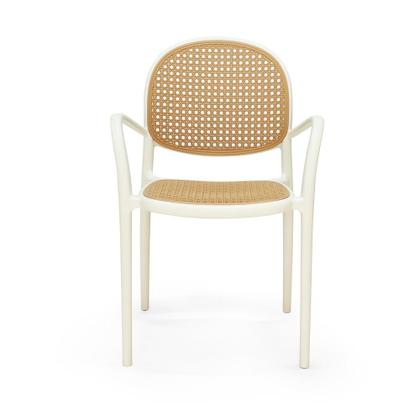 Imagem de Cadeira de Jantar Roma com Braço para Sala e Cozinha - Bege