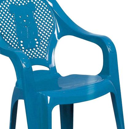 Cadeira de Plástico Infantil Decorada Azul - Mobly Imagem de Cadeira de Plástico Infantil Decorada Azul