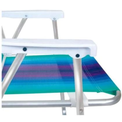 Imagem de Cadeira de Praia Alta Alumínio Mor Suporta até 110kg