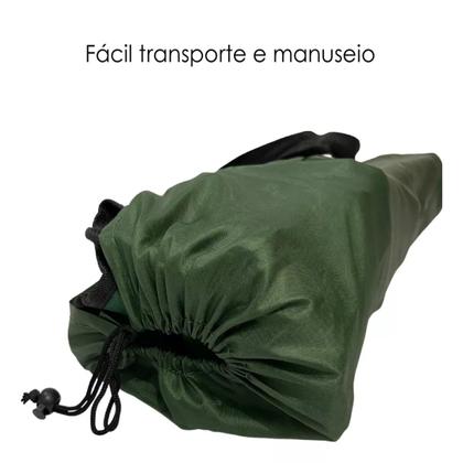 Imagem de Cadeira De Praia/camping Dobrável Verde C/ Bolsa Transporte