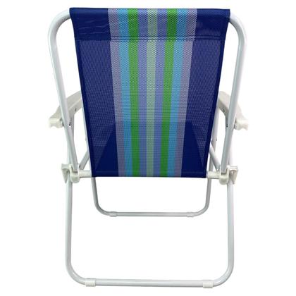 Imagem de Cadeira de Praia Dobravel Ar Livre Quintal Jardim Varanda Piscina Camping Acampamento Lazer Pescaria Sol Verao