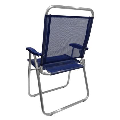 Imagem de Cadeira De Praia King Oversize Alumínio Até 140Kg Camping - Zaka