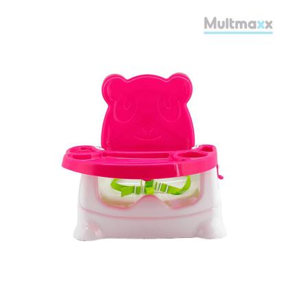Imagem de Cadeira de Refeição Alimentação Urso Bebe Portátil Infantil Multmaxx 0 a 15Kg