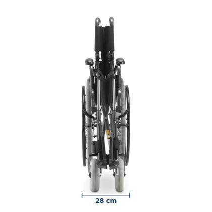 Imagem de Cadeira De Rodas D400 Dobrável T44 Até 120 kg Aço Dellamed
