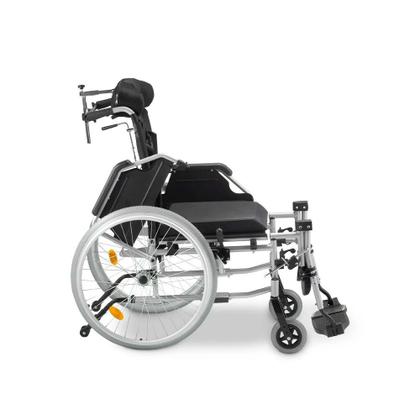 Cadeira de Rodas D700 Reclinável em Alumínio Dobrável até 130 Kg Dellamed Imagem de Cadeira de Rodas D700 Reclinável em Alumínio Dobrável até 130 Kg Dellamed