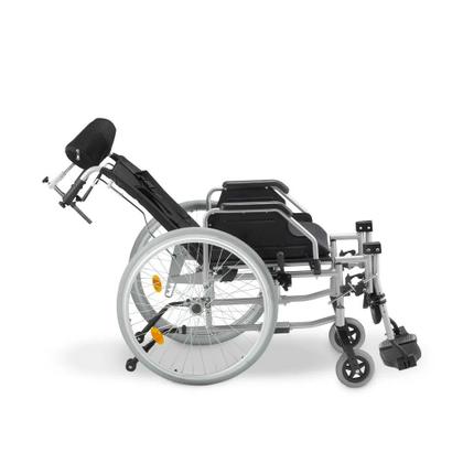 Cadeira de Rodas D700 Reclinável em Alumínio Dobrável até 130 Kg Dellamed Imagem de Cadeira de Rodas D700 Reclinável em Alumínio Dobrável até 130 Kg Dellamed
