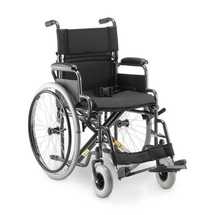 Imagem de Cadeira De Rodas Dobrável Aço Resistente 120kg Dellamed D400