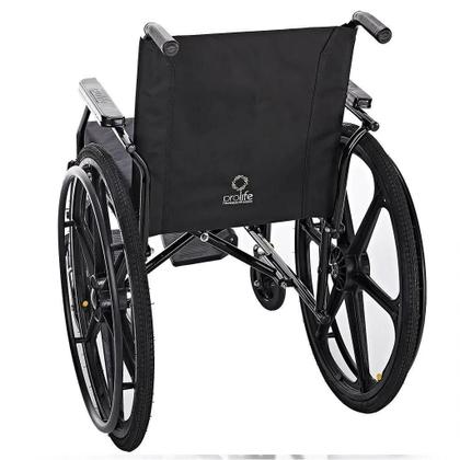 Imagem de Cadeira de Rodas Dobrável Com Almofada Prática Confortável