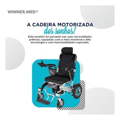 Cadeira de Rodas Elétrica Dobrável, Compacta e com Joystick Inteligente - Winner.Med Imagem de Cadeira de Rodas Elétrica Dobrável, Compacta e com Joystick Inteligente