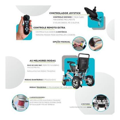 Cadeira de Rodas Elétrica Dobrável, Compacta e com Joystick Inteligente - Winner.Med Imagem de Cadeira de Rodas Elétrica Dobrável, Compacta e com Joystick Inteligente