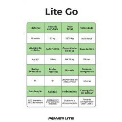 Imagem de Cadeira de rodas elétrica motorizada lite go idosos e pcd power lite