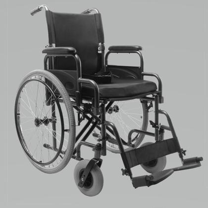 Imagem de Cadeira De Rodas Em Aço Manual Dobrável Encosto Rebatível Assento D400 T44Cm Dellamed