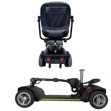 Imagem de Cadeira De Rodas Motorizada Dellamed Scooter 136 Kg Lb Ligth Cor Preto
