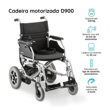Imagem de Cadeira De Rodas Motorizada Eletrica Dobrável Dellamed D900
