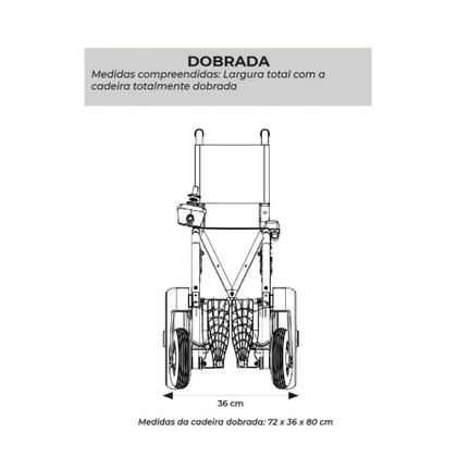 Cadeira de Rodas Motorizada em Alumínio Dobrável até 120 Kg D1000 Dellamed Imagem de Cadeira de Rodas Motorizada em Alumínio Dobrável até 120 Kg D1000 Dellamed