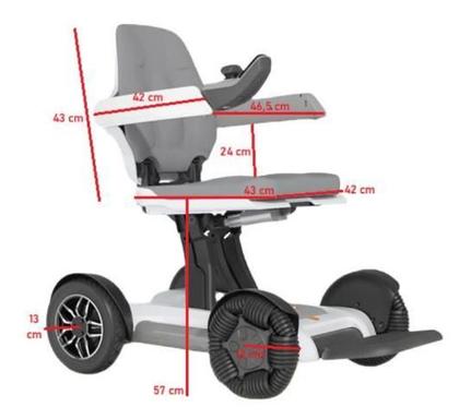 Cadeira de Rodas Motorizada Inovadora e Dobrável modelo Spacemed - Dellamed Imagem de Cadeira de Rodas Motorizada Inovadora e Dobrável modelo Spacemed - Dellamed