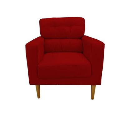 Imagem de Cadeira Decor Lunna Area de lazer Sued Vermelho Bordo - Kimi Design