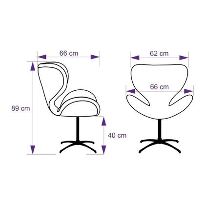 Imagem de Cadeira Decorativa Poltrona Egg Bordô Com Base Giratória