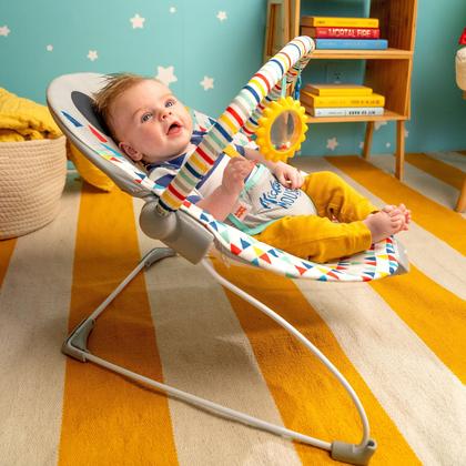 Imagem de Cadeira descanso bebê vibratória mickey bright starts até 9kg menino disney