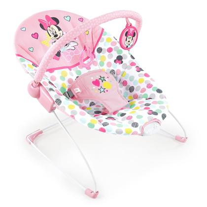 Imagem de Cadeira descanso bebê vibratória minnie bright starts até 9kg menina disney