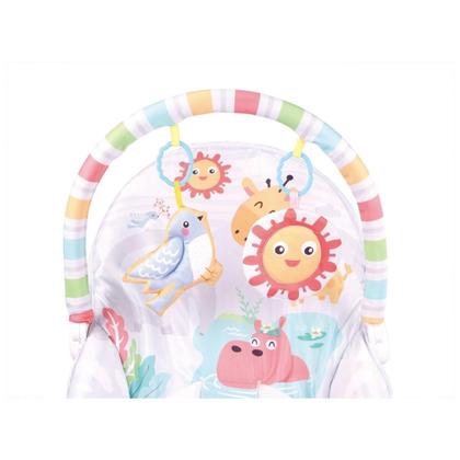 Imagem de Cadeira Descanso Bebê Vibratória Musical Baby Style Cinza - 4079681158528