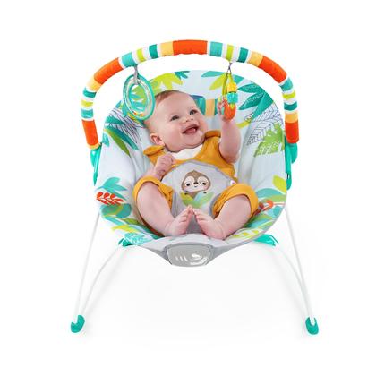 Imagem de Cadeira descanso bebê vibratória rain forest floresta animais bright starts até 9kg menino menina