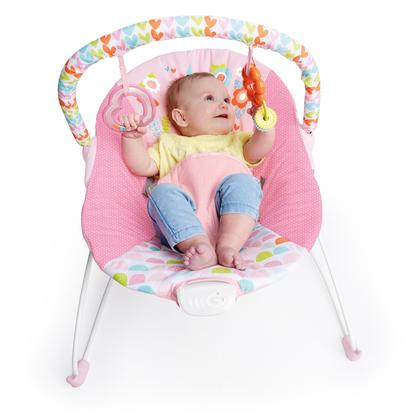 Imagem de Cadeira descanso bebê vibratória unicórnio bright starts até 9kg menina