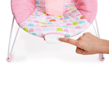 Imagem de Cadeira descanso bebê vibratória unicórnio bright starts até 9kg menina