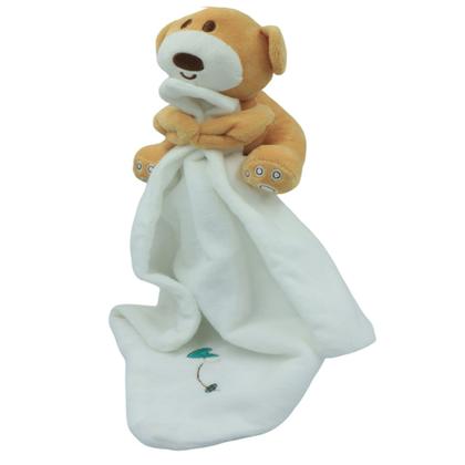 Imagem de Cadeira Descanso Vibratória Rosa e Naninha Urso Pelucia Bebê