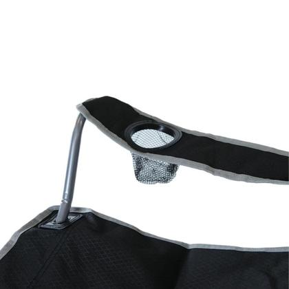 Imagem de Cadeira Dobrável Alvorada Preto Camping Bolsa Transporte Nautika