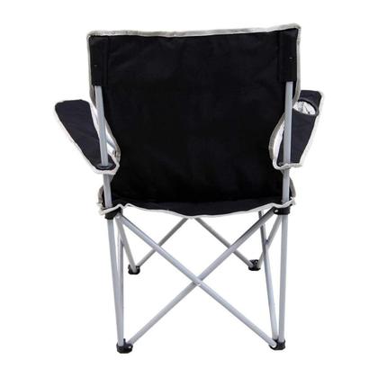 Imagem de Cadeira Dobrável Alvorada Preto Camping Bolsa Transporte Nautika