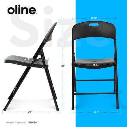 Imagem de Cadeira dobrável Oline Indoor Outdoor Plastic 160 kg Capacidade x6