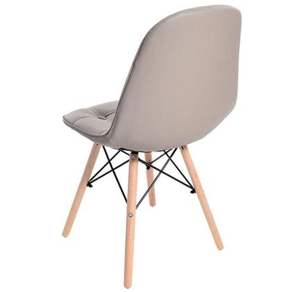 Imagem de Cadeira Eames DSW Botonê Assento PU Fendi Base Madeira