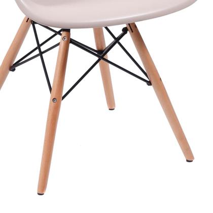 Imagem de Cadeira Eames Eiffel com Braço Fendi Base Madeira
