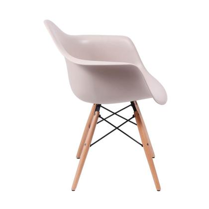 Imagem de Cadeira Eames Eiffel com Braço Fendi Base Madeira