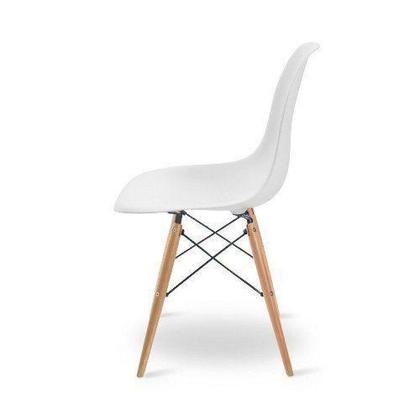 Imagem de Cadeira Eiffel Charles Eames Madeira Sala de Jantar Branca