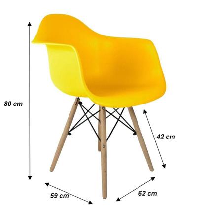 Imagem de Cadeira Eiffel com Braço Amarelo