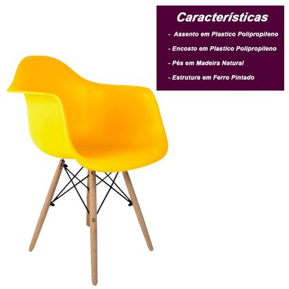 Imagem de Cadeira Eiffel com Braço Amarelo